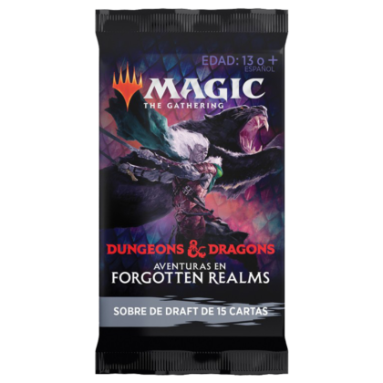 Sobre de cartas "Magic TG: D&D: Adventuras en Forgotten Realms - Sobre de Draft de 15 cartas"