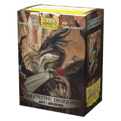 Fundas para cartas "Dragon Shield Standard Sleeves Brushed Art 100ct. Valentine Dragon 2021"