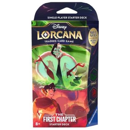 Mazo de cartas "Disney Lorcana: The First Chapter – Ruby & Emerald Starter Deck "