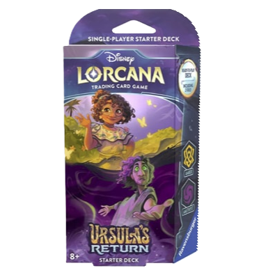 Mazo de cartas "Disney Lorcana: Ursula's Return – Amber & Amethyst Starter Deck"
