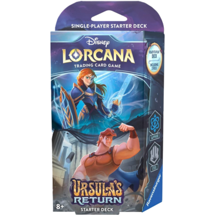 Mazo de cartas "Disney Lorcana: Ursula's Return – Sapphire & Steel Starter Deck"
